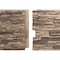 Ekena Millwork 45 3/4"W x 24 1/2"H x 1 1/4"D Canyon Ridge Stacked Stone Faux Stone Siding Panel Smokey Ridge PNU24X48CNSR - alternate 9